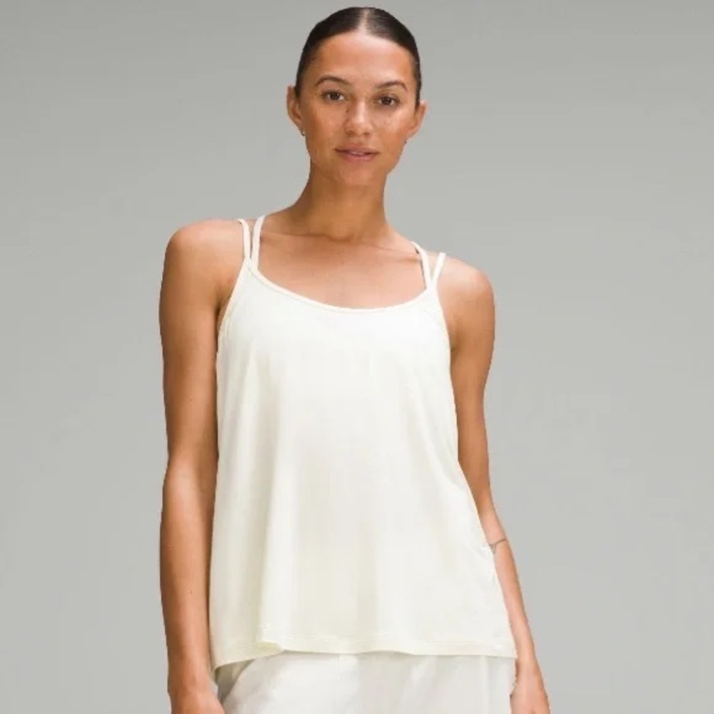 Modal Silk-Blend Spaghetti Strap Tank Top Sundance Size 2
